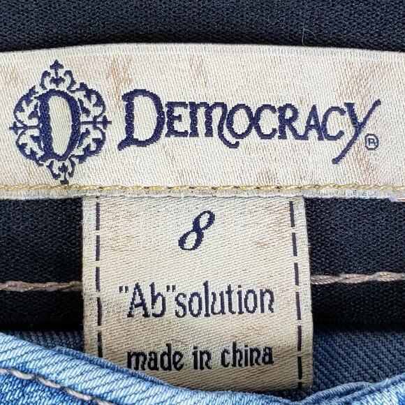Democracy Jeans AB Solution Womens Size 8 Blue Skinny Mid Rise 5-Pocket - Picture 7 of 10